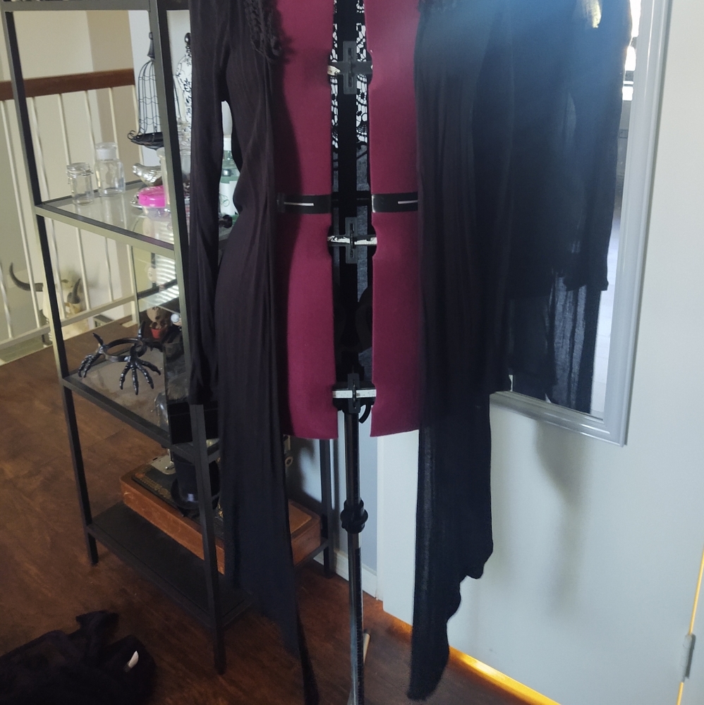 Vertigo lace open front cardigan